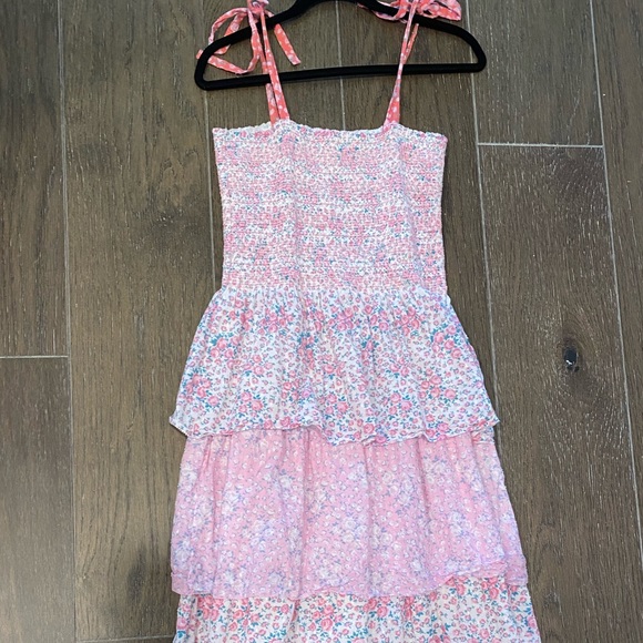 LoveShackFancy Caressa Sleeveless Floral Ruffle Dress - Picture 12 of 15